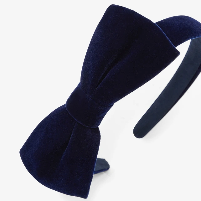 Girl velvet bow headband