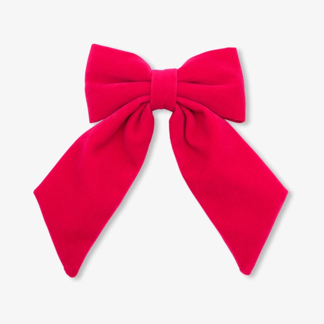 Girl velvet bow hair clip