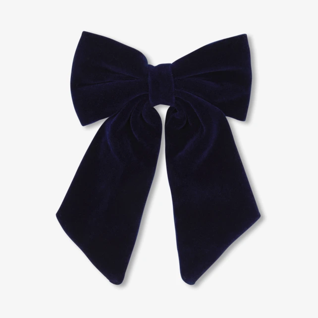 Girl velvet bow hair clip