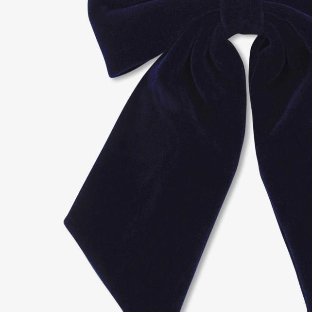 Girl velvet bow hair clip